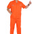 中神盾 SWS-CDS-201 工作服套装男全棉薄款夏季短袖工装 耐磨透气纯棉劳保服 橘红色 XL/175 (500套起订）