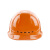 伟光(WEIGUANG)ABS高强度透气安全帽 工地建筑工程 电力绝缘 领导监理头盔 橘色 旋钮式调节