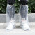 蓓尔蓝 GF2372 高筒靴套 一次性加厚防水防尘养殖畜牧实验室PE鞋套 1双/包白色48X39