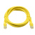 酷比客（L-CUBIC） 超五类铜包铝网线百兆网络跳接线cat5e  八芯双绞直通成品线 黄色 4米