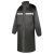 者也 长款雨衣成人双层防水加厚反光雨衣可印字 黑色 L(170)012
