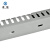 卓炫 灰色方形pvc塑料阻燃线槽 开口U型配线槽 走线槽 行线槽带盖 20*15（10米）