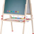 QZMTOY巧之木 实木超大号画板黑板 双面磁性可升降儿童画板写字板家用 早教绘画工具文具画架 男女孩礼物