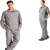聚远（JUYUAN）20104/夏季长短袖工作服套装5005/5002 5002长袖灰套装