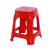 时通加厚塑料凳子成人高凳矮凳大排档地摊塑料椅子可叠放A888红色(45高）