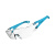 UVEX 9065185 c-fit安全眼镜 全景镜片防雾防刮擦视野宽阔佩戴舒适 浅蓝色镜框1副装  企业定制