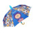 大杨730半自动反光安全儿童防护伞遮阳伞雨伞礼品伞 小熊款 防撞防刮伤直杆伞 定制