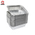 厚创 一次性铝箔餐盒 长方形锡纸盒烤鱼烘焙烧烤打包盒【30个装】 餐盒+透明盖670ml