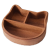 喵有型喵有型 点心盘果盘传统木雕工艺  波点猫咪木盒 餐盒坚果盒 坚果盘
