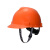 梅思安/MSA ABS标准型超爱戴帽衬 V型安全帽施工建筑工地劳保头盔 橙色 1顶装 企业定制