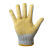 意尔嫚 劳保手套加厚耐磨 点胶手套防护手套 高密度工地工作手套 男女/10副 黄色点胶
