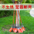 锰钢铁锹锰钢尖铲农具长木柄铁锨户外挖土神器农用种菜家用铲雪锨 红色煤锹带杆
