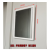 定制更衣柜镜员工铁皮柜小方玻璃镜钢制内务柜宿舍储物柜卡槽式镜子 加厚白色框镜(大号)
