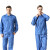 聚远（JUYUAN）20106/工作服套装短袖薄款纯棉809   可印字    10套起订 长袖套装蓝 S