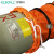 伊莱科（ELECALL）防爆风机配套可伸缩风管PVC 橘色 5米CBF-500风机配套