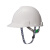梅思安/MSA PE标准型一指键帽衬 V型安全帽施工建筑工地劳保头盔 白色 1顶装 企业定制
