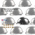 挡箭牌定制logo黑色安全帽工地国标ABS头盔碳纤维花纹帽领导监理 亮黑色V型 碳纤维花纹