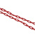 稳斯坦 WST200 塑料警示链条 路锥链条 隔离链子 链条 警示防护链条 隔离墩链条（6mm黑色-5米）