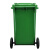 兰诗（LAUTEE）LJT2216 普通分类款大号物业环卫垃圾桶 绿色100L