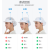 扬笙福车间帽餐饮厨师防尘无尘车间女工作帽子工厂包头厂工帽   松紧 深蓝