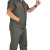 中神盾 SWS-CDS-202 夏季工作服分体套装男短袖薄款 耐磨透气CVC60棉 军绿色 S/160（10-99套单价）