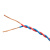 起帆电线电缆 RVS2*0.75平方国标双绞线铜芯2芯电源线花线无护套双芯软线 红白100米