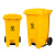 盛方拓 医疗垃圾桶 医院诊所用废弃物收集桶 黄色120L 脚踏桶