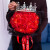 妙如意99朵52朵香皂花手捧大花束创意玫瑰满天星情人节礼物母亲生日干花 52朵粉玫瑰+皇冠