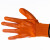 金诗洛 K5584 (5双)PVC牛津橘砂满挂全浸胶手套 防酸碱耐油防水软胶手套