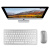 AJIUYU 蓝牙键盘适用iMac电脑键盘iMac Pro无线键盘鼠标套装办公游戏键盘轻薄出差便携 银灰白【蓝牙键盘+蓝牙鼠标】 MacBook Pro13