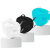 新特丽 N95口罩 五层防护 黑色50只 耳戴折叠式专业防尘防飞沫 成人透气 独立包装 