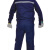 中神盾 SWS-CDS-211 夏季短袖工作服套装男女通用 反光条劳保服 藏蓝色 M/165（100-499套单价）