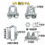 承琉镀锌钢丝绳卡头夹头U型夹绳扣卡扣扎头锁扣紧绳器M8M10M12M16M18 M8卡头 适合8毫米
