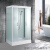 家用整体淋浴房浴室一体式隔断神器干湿分离浴房移门玻璃 透明标 透明标准版80x120双开门 D5-80x1