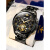 欧品客瑞士品牌多功能商务男士手表机械表全自动潮流腕表十大镂空黑武士 瑞士认证间金白面