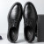 卡帝乐鳄鱼（CARTELO）布洛克男鞋商务休闲皮鞋男潮流低帮防皱设计鞋子男9542 黑色 43
