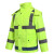海斯迪克 分体式反光雨衣雨裤300D套装防汛环卫交通警示外卖骑行雨衣 荧光绿套装 2XL 