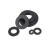 FACEMINI CJ-224塑胶垫片塑料黑色尼龙平垫圈紧固件 1000个装 黑色12*20*2
