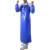 者也 蓝色PVC防水围裙加厚加长耐油耐酸碱水产工作服围兜罩衣 蓝色