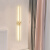 豪盛特极简长条led壁灯现代轻奢客厅沙发背景墙灯简约北欧创意卧室床头灯具 金色 100CM 白光