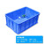 周转加厚塑胶方盆矮胶框托盘长方形收纳盒养殖物料盘花塑料盒包箱 24号矮式箱610*420*240MM 蓝色