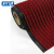 科力邦（Kelibang） 条纹复合地毯 可裁剪双条纹PVC复合防滑地垫 酒店地垫走廊防滑地毯 2*5m KB1211酒红色