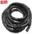 铸固 绕线管缠绕管直径黑色理线管护线管螺旋绕线管 18MM 一包4米