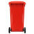 益美得 YY-240G 苏州款加厚大号分类垃圾桶 环卫物业学校户外带轮垃圾桶果皮箱 240L红色-有害垃圾