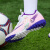 断码女童足球鞋小学生女孩专用男童鞋子罗训练碎钉儿 A08-白粉 37码内长23.5cm0.2cm
