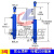 定制50缸径液压油缸双向液压缸升降式油顶3吨小型液压缸液压顶千 50*250(实心电镀)