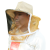 防蜂帽透气型养蜂防蜂钓鱼帽子防火面纱加厚蜜蜂蛰防护罩清晰网帽