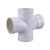 美棠 PVC-U顺水四通 下水管顺水四通 排水管顺水四通 排水管配件 企业定制 白色 125 10个价格