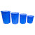海斯迪克 大号水桶 蓝色无盖160L(5个)塑料桶大容量圆形收纳桶酒店厨房工业环卫物业垃圾桶 HZL-93