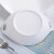 LICHEN纯白双耳骨瓷盘子创意日式新款网红餐盘家用陶瓷菜盘深盘防烫 8英寸